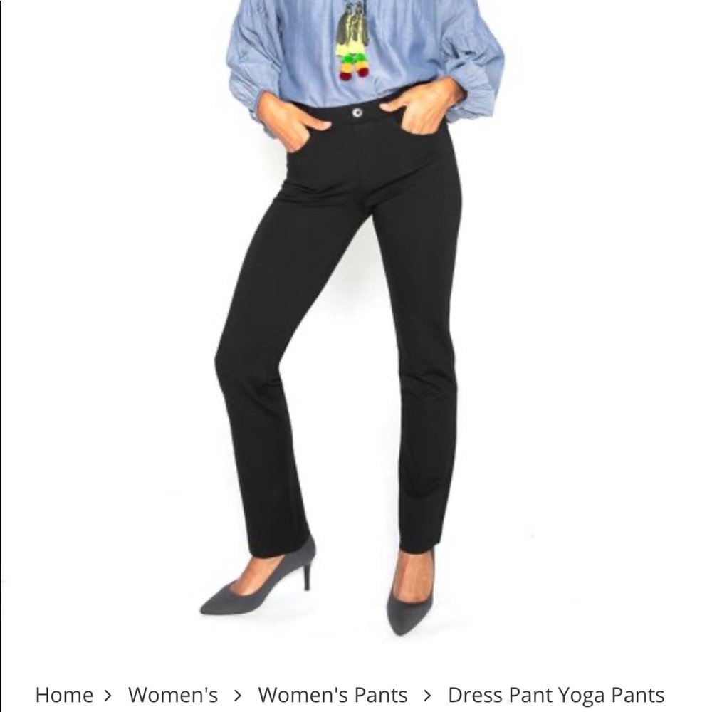 Betabrand Straight Leg Dress Yoga Pant Small Long